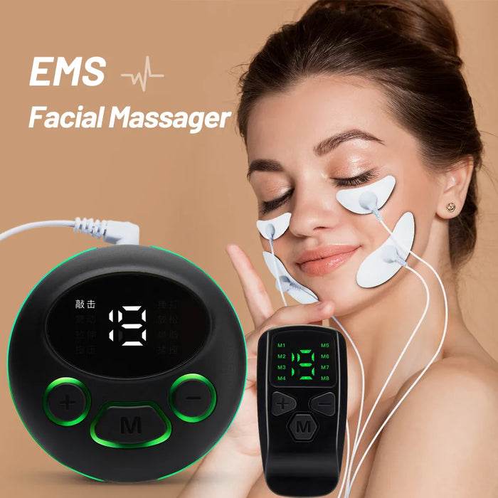 EMS Facial Massager Microcurrent Muscle Stimulator Facial Lifting Eye Beauty Device Neck Face Lift Skin Tightening Anti-Wrinkle