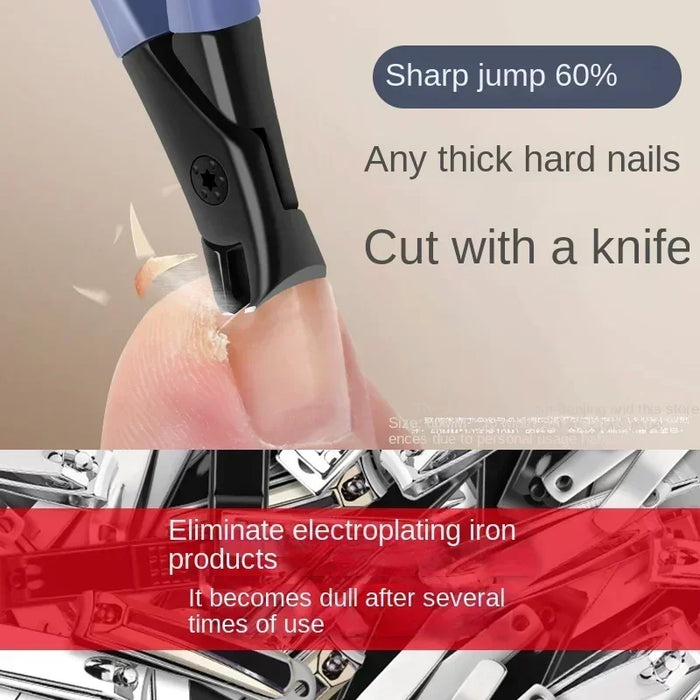 2023 Newest Anti-Splash Nail Clippers Single Nail Clipper Thick Hard Special Nail Trimmer Large Size Household Thick Nails