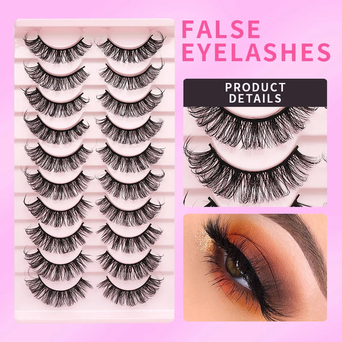 Russian Strip Lashes Makeup Lashes 25mm 3D Mink Volume Fluffy Natural False Eyelashes Thick Dramatic Mink Eyelashes Wholesale