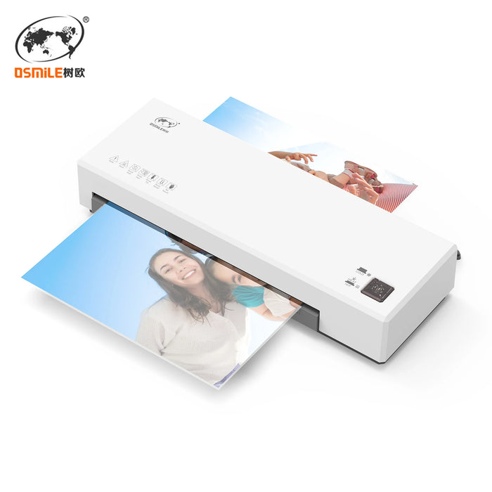 OSMILE SL266 Desktop Laminator Machine Set A4 Size Hot and Cold Lamination 2 Roller System for A4/A5/A6 Laminating Pouches