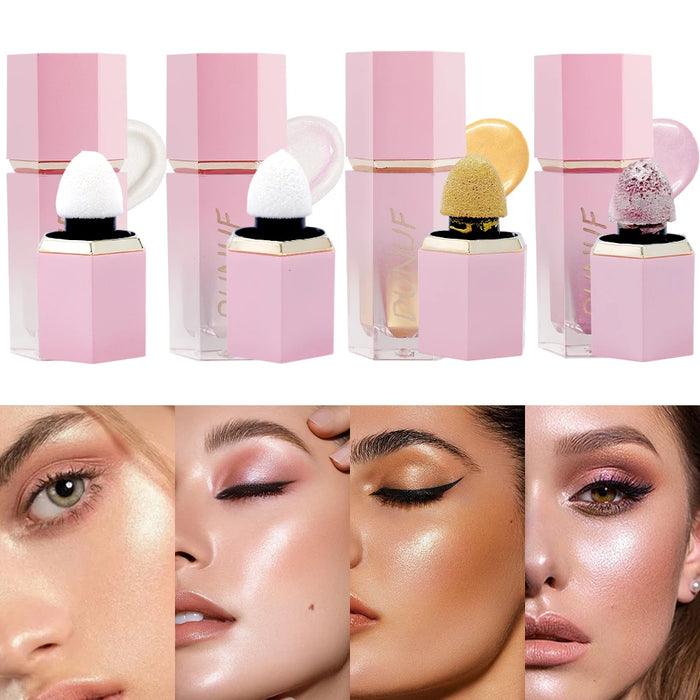 4-color Liquid Highlighter Contouring Stick Brightener Bronzer Glow Body Face Contour Shimmer Illuminator Cosmetics Rare Makeup