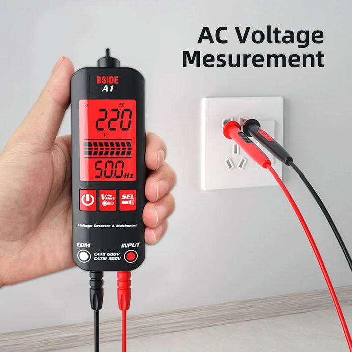 A1 Fully Automatic Anti-Burn Intelligent Digital Multimeter, Auto Senses The Zero and Fire Wires Fast Accurately Measures