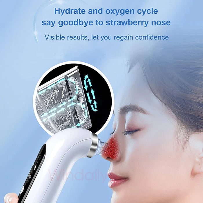 2023 Blackhead Remover Pore Vacuum Cleaner Electric Micro Small Bubble Facial Cleasing Machine USB Rechargeable Beauty Device