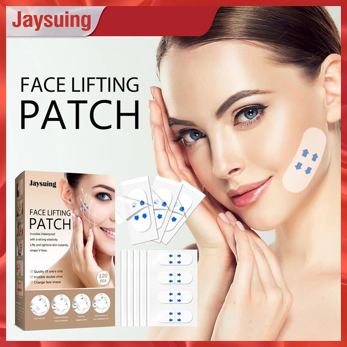 120pcs Invisible Face Stickers Transparent Thin Face Patche Lift Tools V-Shape Face Wrinkle Sagging Skin Tape Facelifting Patch