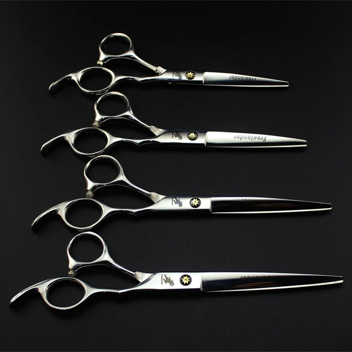 Professional Hairdressing Flat Tooth Scissors 6.0/7.0 Inch Stainless Steel Hair Scissors Salon Hairdresser Hair Cutting Tools