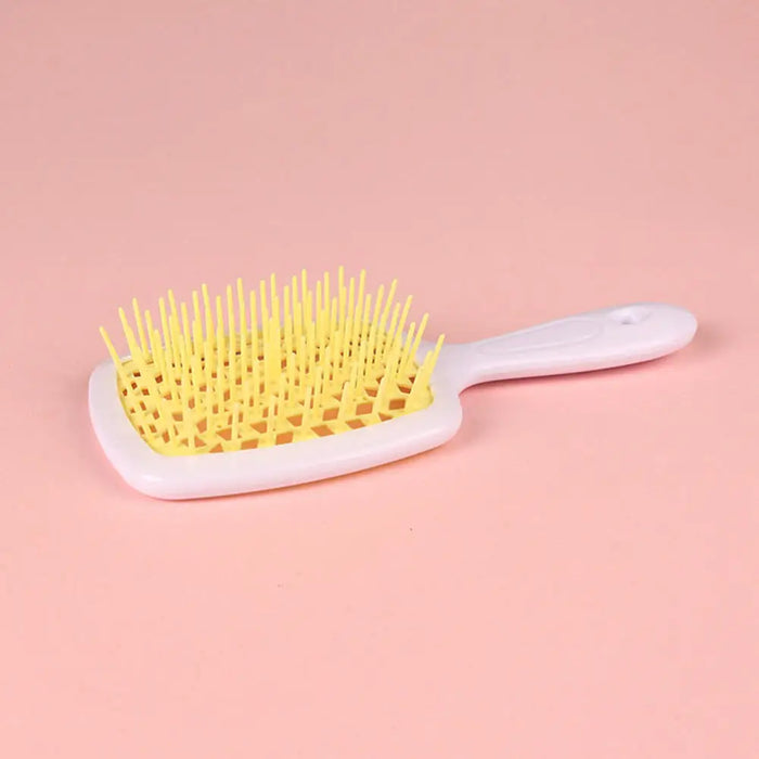 New Square Hollow Hair Comb Scalp Massager Simple Rib Hairbrush Demelant Brush Detangling Comb Fluffy Hairdressing Style Tool