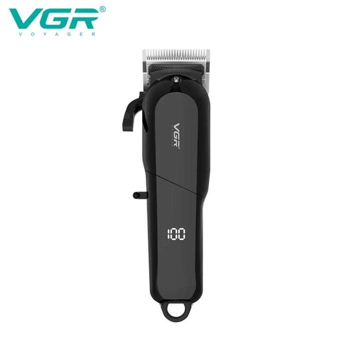 VGR Hair Clipper Cordless Hair Cutting Machine Adjustable Barber Electric Hair Trimmer Digital Display Clipper for Men V-118