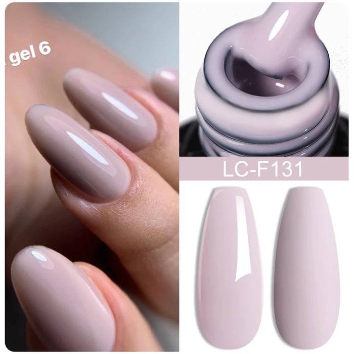 LILYCUTE Thermal Gel Nail Polish Nude Pink Winter Grey Gradient Temperature Color Changing Long Lasting Nail Art Gel Varnish