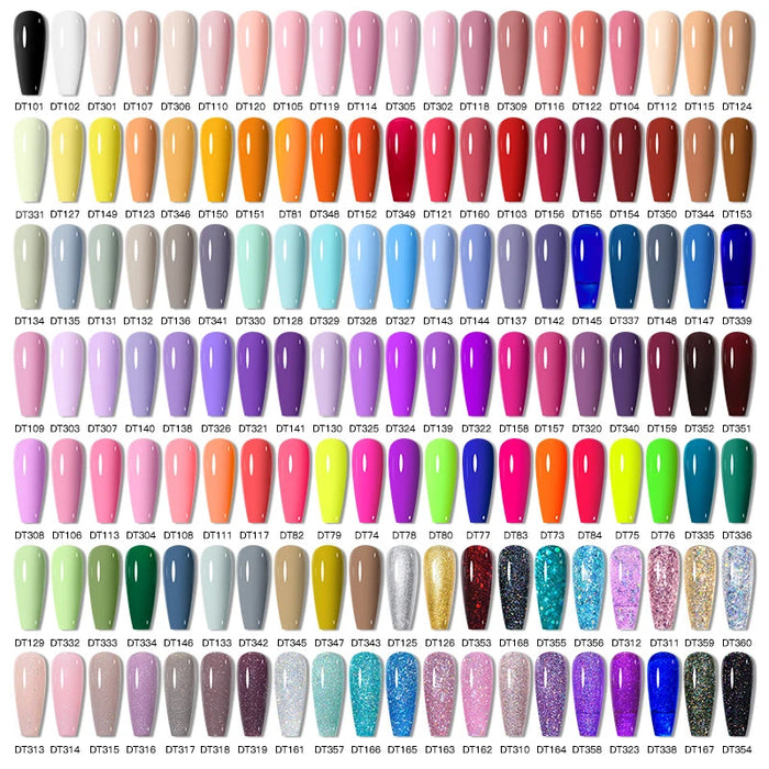 MEET ACROSS 7ml 140 Colors Nail Gel Polish Colorful Laser Glitter Sequins Gel Soak Off UV LED Gel Nail Art DIY Design Varnishes