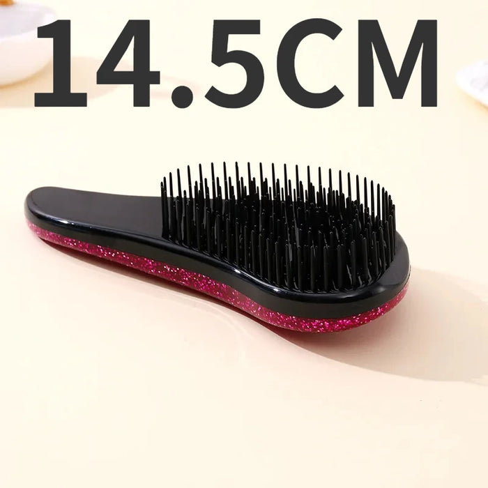 Anti Static Massage Hair Brush Tangles Detangle Shower Massage Hairbrush Comb Salon Hair Styling Tool Magic Handle Comb