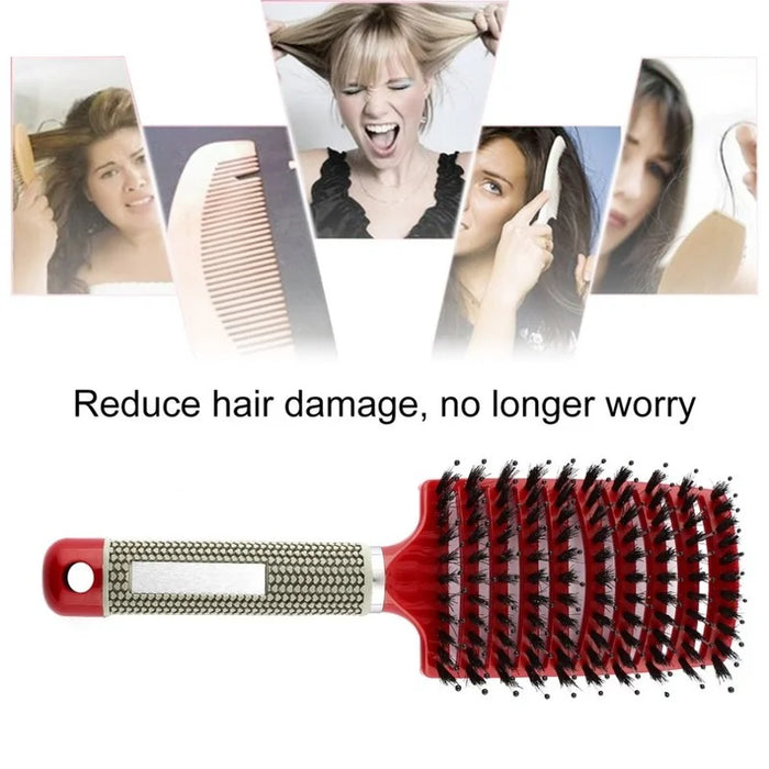 1pcsDetangle Hairbrush Women Hair Brush Massage Comb Anti Klit Brushy Haarborstel Scalp Curly Combing brushes Hairdressing Tools