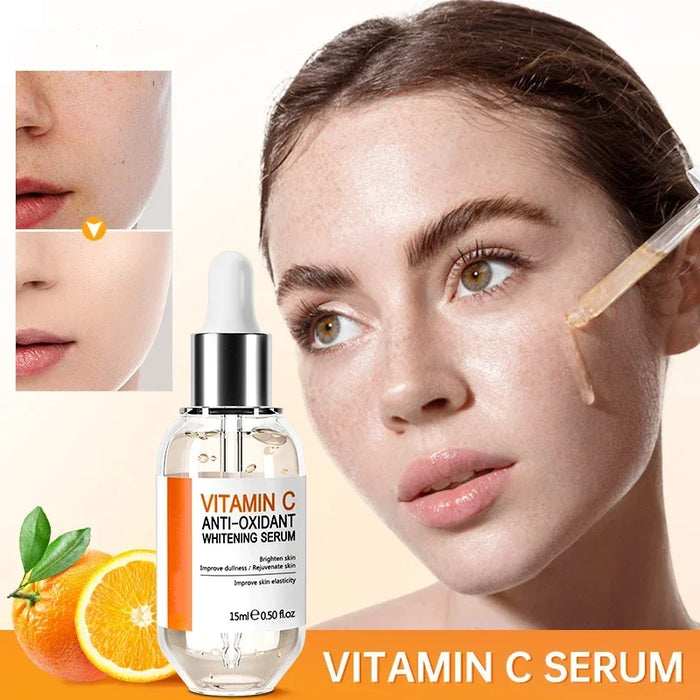 2024 Vitamin C Serum For Face Whitening Dark Spot Remover Hyaluronic Acid Facial Skin Care Beauty Korean Cosmetics Products