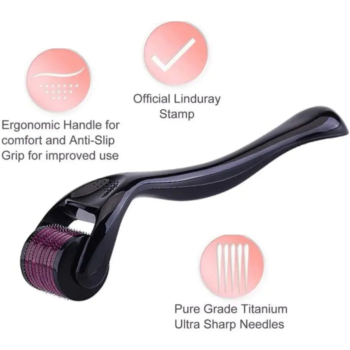 Face Massage Roller Hair Regrowth Beard Growth Anti Hair Loss Treatment Thinning Receding Cosmetic 0.25mm Beauty Tool with Box