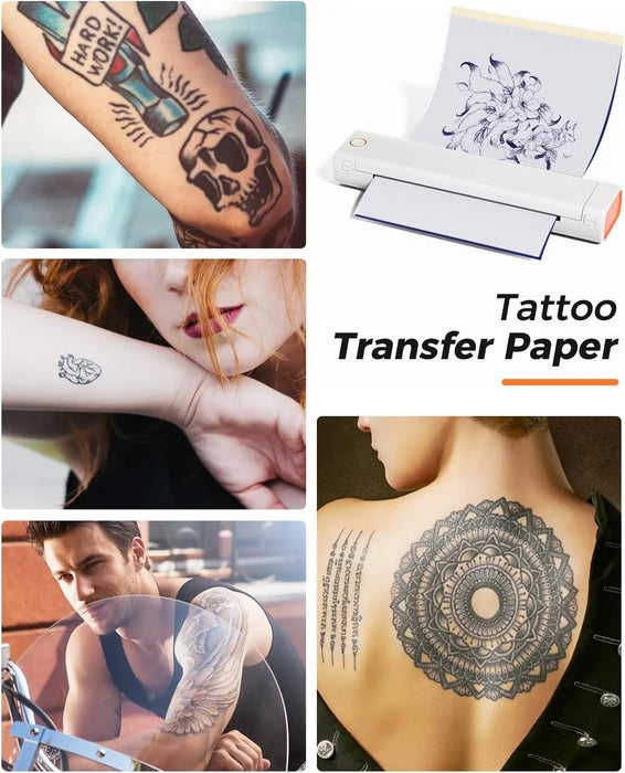 Phomemo M08F Wireless Tattoo Transfer Stencil Printer Tattoo Transfer Thermal Copier Machine Compatible with Smartphone & PC