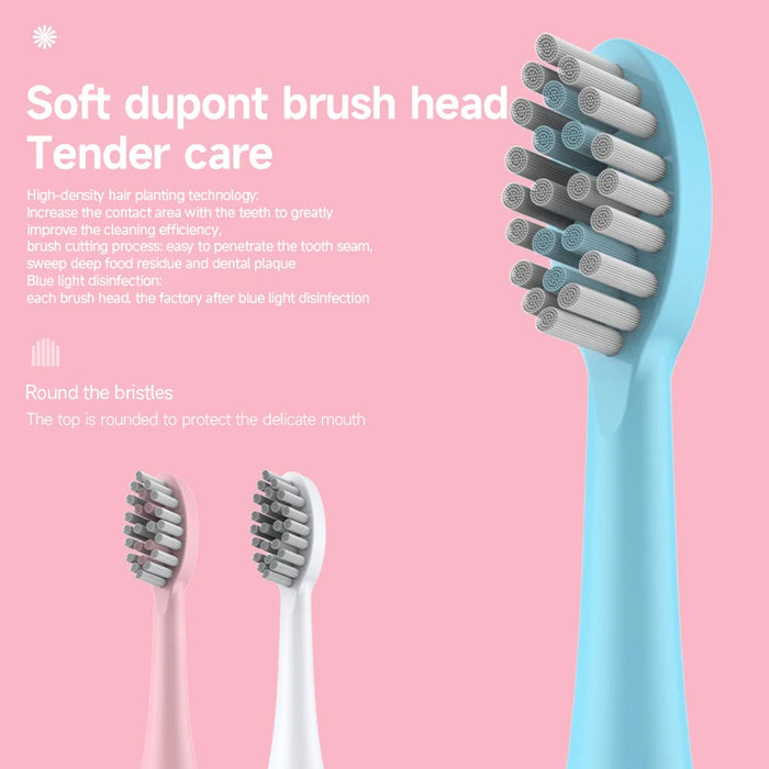 Electric Toothbrush for Adults Teeth Cleaner Soft DuPont Bristle Portable Battery Endurance IPX6 Waterproof Oral Care