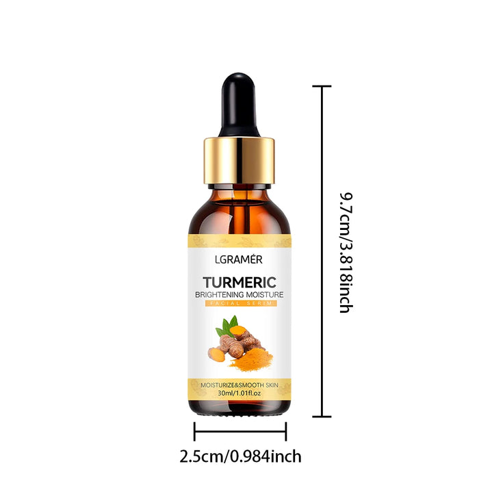 Turmeric Freckle Whitening Serum Anti-oxidant Nourishing Moisturizing Repair Skin Brighten Fade Dark Spot Essence Face Care