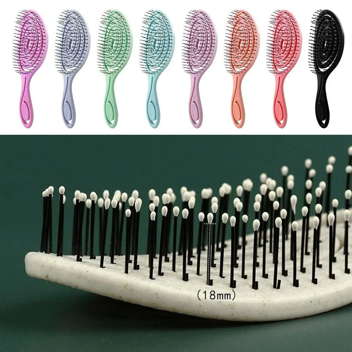 Elastic Massage Comb Tangled Hair Comb Detangling Hair Brush Hollow Out Wet Curly Hair Brushes Barber Comb Salon Styling Tools