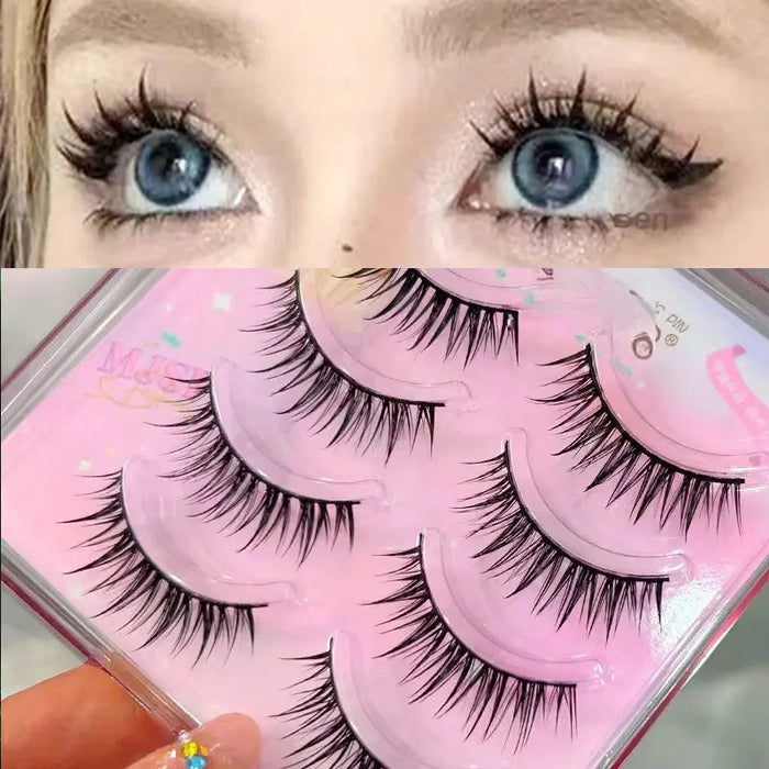 New Manga Lashes Wheat Eyelash Clusters Natural False Eyelashes Thick Fake Eyelashes Eyelashes Extensions Daily Makeup