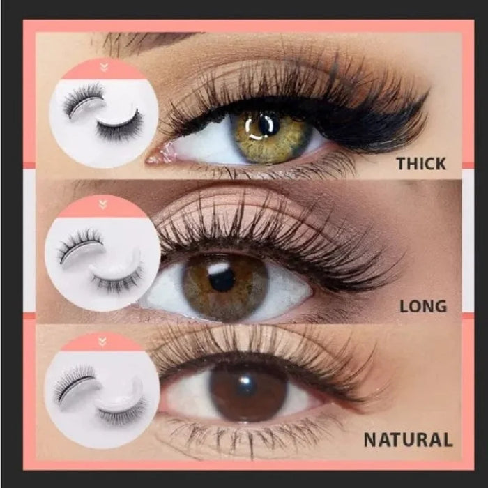 Self Adhesive Eyelashes Reusable Self Adhesive Eyelashes Reusable Adhesive Eyelashes Natural Look Waterproof Glueless Eyelashes