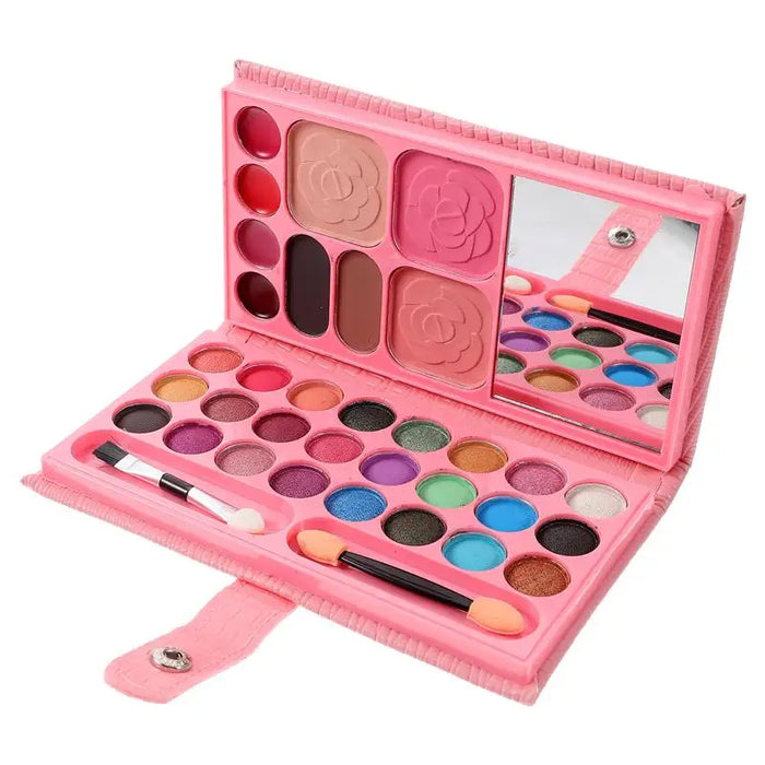 1 Set 33 Colors Eye Shadow Palettes Kids Eye Shadow Box blush palette Eye Shadow Plate Washable Makeup Kit Cosmetics Palettes