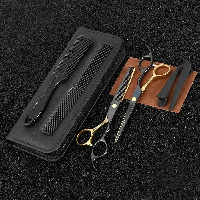 Hairdressing Scissors Set Hair Cutting Thinning Shears Set Professional Salon Stainless Steel Hair Scissors Hair Tools