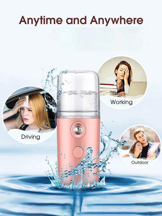 Facial Steamer SPA Machine Nano Spray Face Beauty Tools Skin Care Accessories USB Recharg Handy Portable Mist Air Humidifier