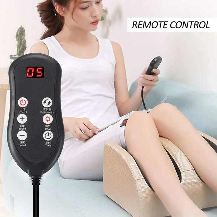 Hot Electric Foot Massage Health Care Therapy Infrared Heating Relax Body Massager Deep Muscles Control Kneading Roller Machines