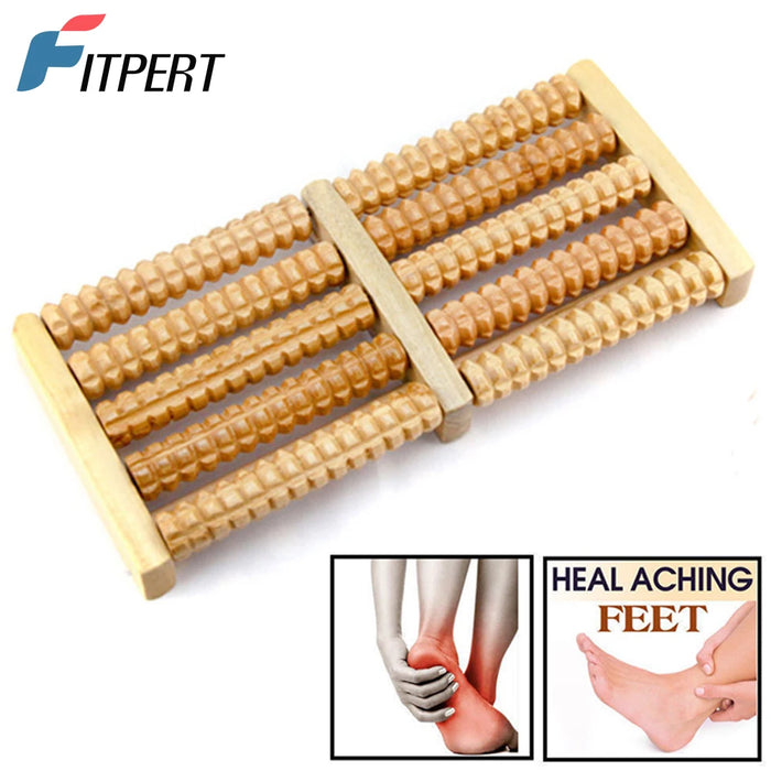 1 Piece Wooden Foot Roller Wood Care Massage Reflexology Relax Relief Massager Spa Gift Anti Cellulite Foot Massager Care Tool