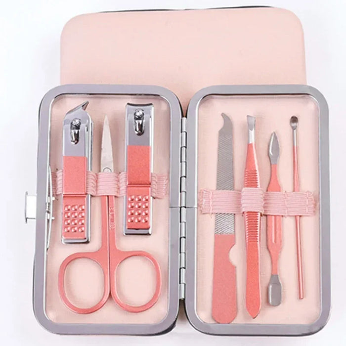 Professional Nail Cutter Tools With Travel Case Kit Kit Nail Tools Manicure Set Pedicure Sets Nail Clipper Stainless Steel