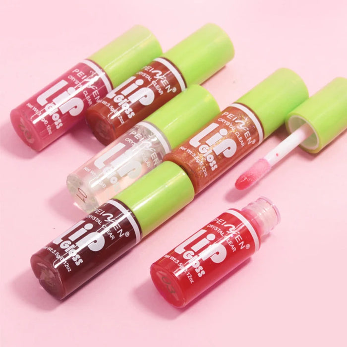 6PCS/Sets Moisturizing Lip Gloss Hydrating Transparent Lip Plumper Oil Lasting Nourishing Lips Glaze Women Beauty Cosmetics Set