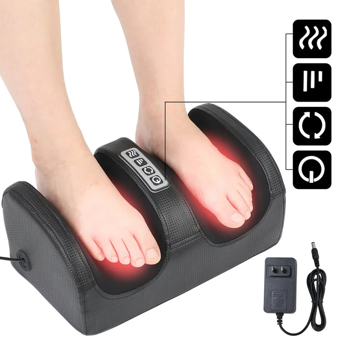 Hot Electric Foot Massage Health Care Therapy Infrared Heating Relax Body Massager Deep Muscles Control Kneading Roller Machines