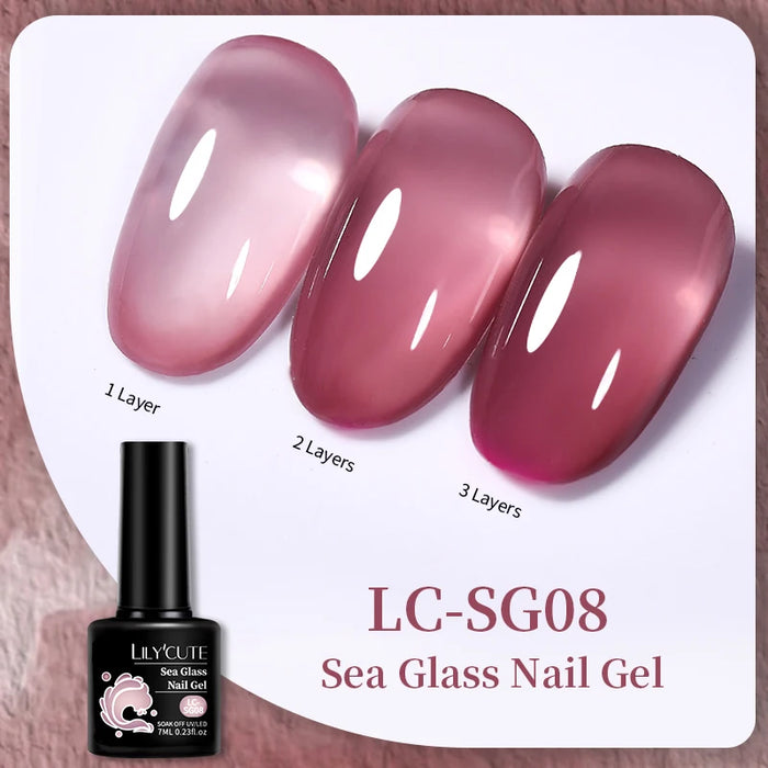 LILYCUTE 129 Colors 7ML Nail Gel Polish Nail Supplies Vernis Semi Permanent Nail Art Manicure Soak Off LED UV Gel Nail Varnishes