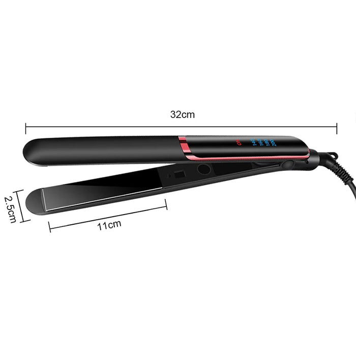 Professional Hair Straightener Ceramic Ionic Fast Heat-Up Hair Flat Iron Negative Ion  Iron Lcd Display Hair Straightener