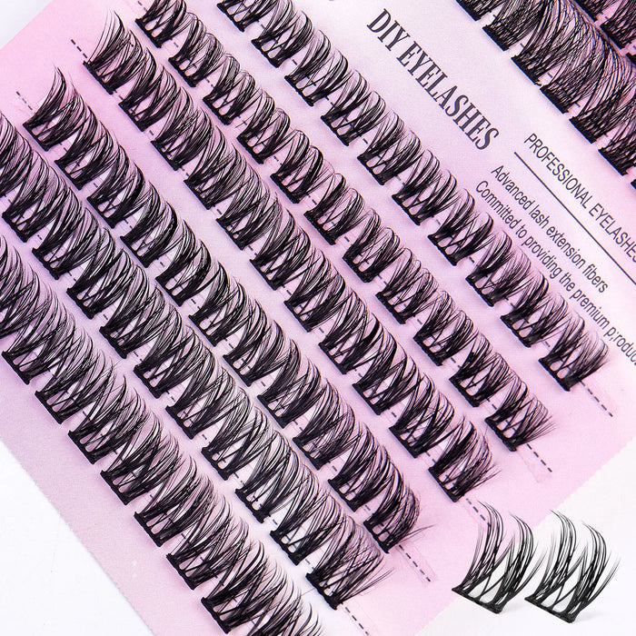 Combination Simulation Glue Tweezers Set Curl Eyelashes DIY Segmented  Extensions Cluster Fales eyelash Charming Tools