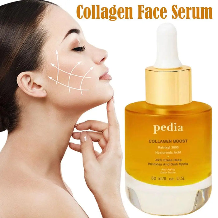 Collagen Face Serum Face Moisturizing Fade Fine Lines Brightening Skin Care 30ml