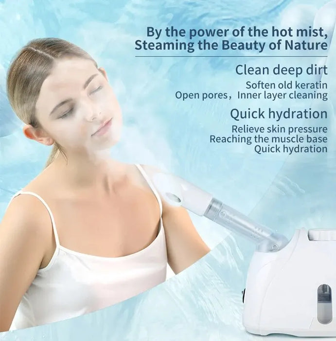 Facial Steamer with Extendable Arm Steaming Warm Mist Humidifier for Face Spa Sinuses Moisturizing, Homeuse Or Salon