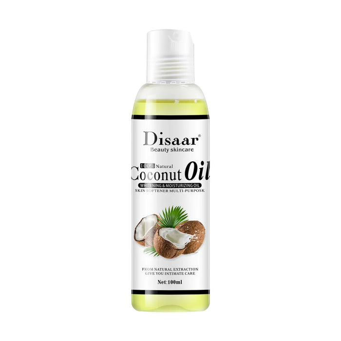 Disaar 100% Natural Organic Virgin Coconut Oil Body and Face Massage Best Skin Care Massage Relaxation Oil Control 100ml Product