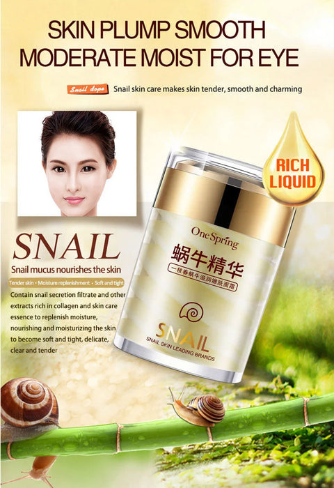 Snail Face Cream + Retinol Eye Serum Massage Roller 2pcs/Lot for Moisturizing Eye Bag Face Cream Fine-lines Skin Care Products