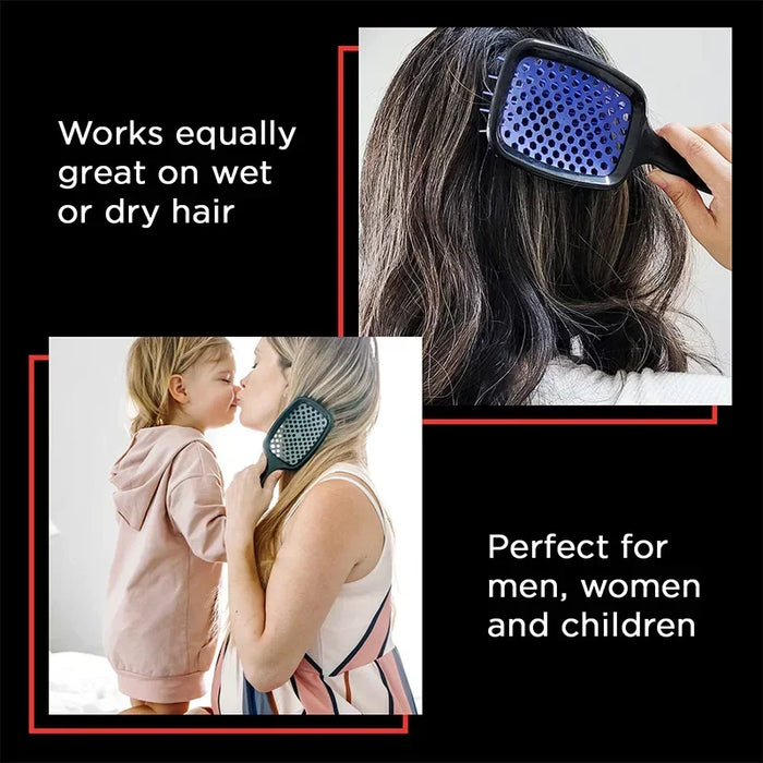 Original Fhi Heat Unbrush Hair Hollow Comb Ventilation Massage Comb Hollowing Out Hairbrush Untangle Unknot Undo Hair Care