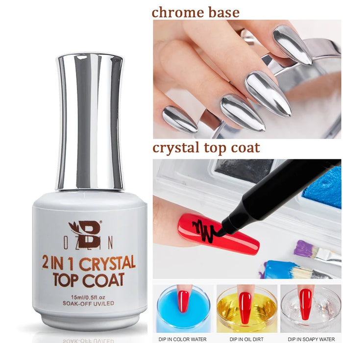 4 In 1 Base Coat Function 15ML Soak Off LED UV Gel Nail Polish Long Lasting Nails Tip Glue Art Tools Varnish Lacquer