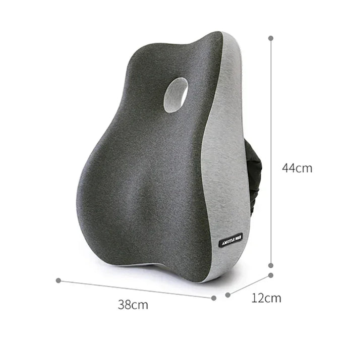 Memory Foam Waist Cushion Massage Back Orthopedic Pillow Lumbar Office Chair Cushion Car Seat Support Pad Buttock Coccyx Pillows