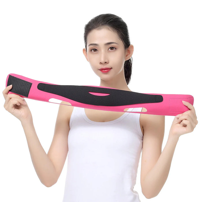 Face Slimming Bandage V Line Facial Shaper Elastic Double Chin Remover Lift Up Belt Face Massager Women Strap Skin Beauty Care