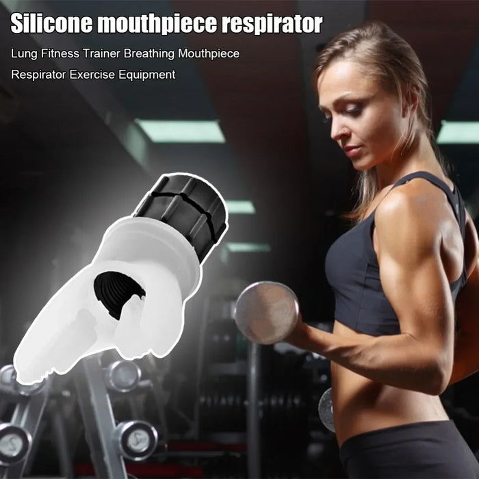 Breathing Exercise For Lungs Portable Breath Fitness Exerciser Device Endurance Workout With Adjustable Resistances To