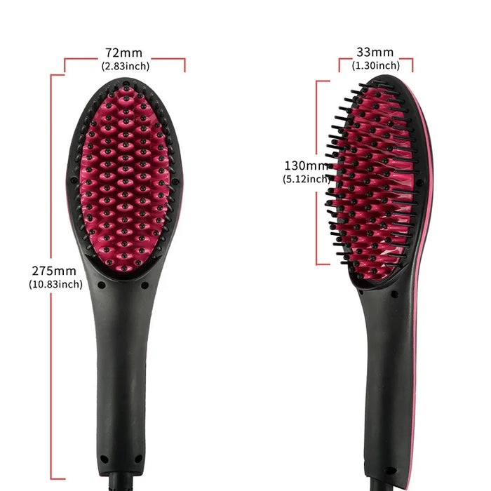 Electric Heating Comb Professional Hair Straightening Brush Adjustable Temperature Hair Straightener Women's Hair Hot Comb