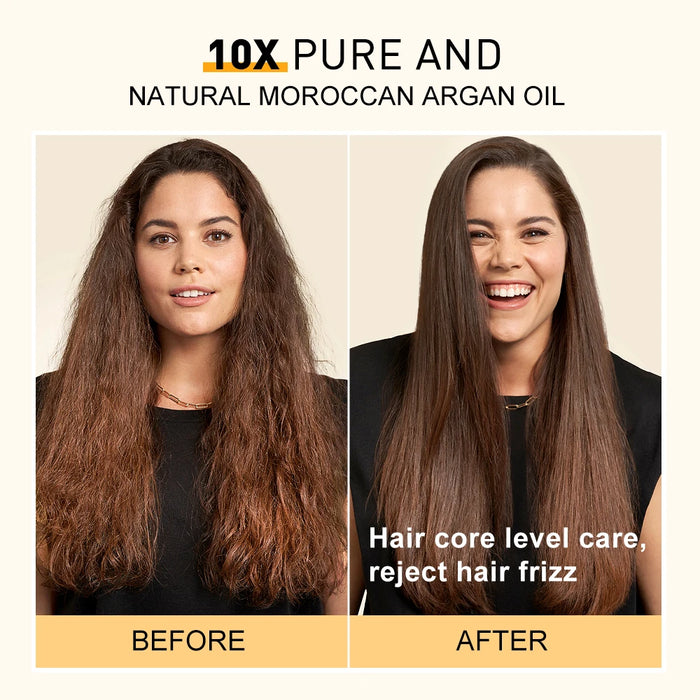 PURC Moroccan Argan Hair Oil Repair Damaged Dry Smoothing Hair Serum Anti-Dandruff Soften Scalp Treatment Hair Care Product