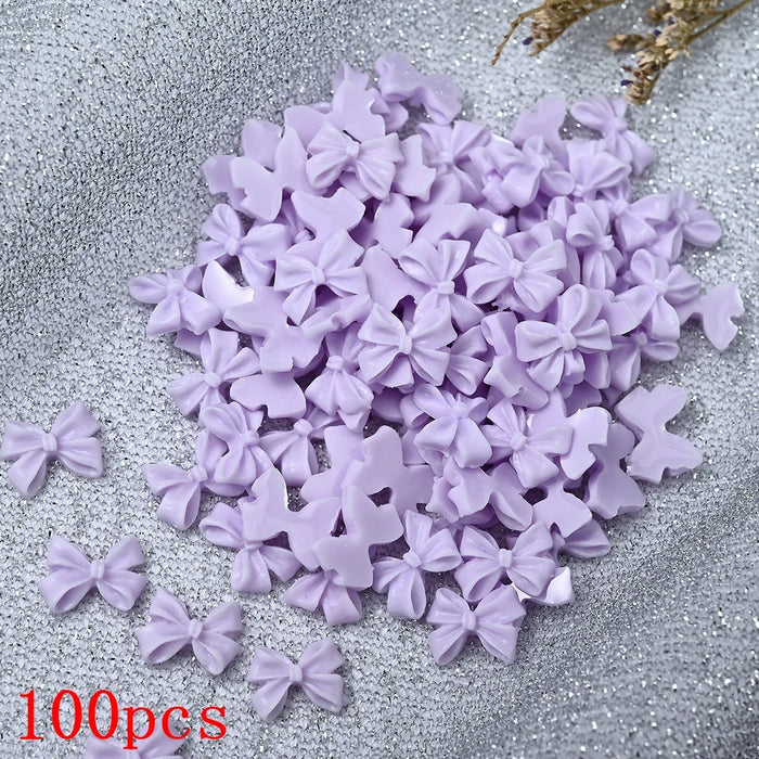 500-600pcs Bow Flower Nail Art Resin Decorations Mix Shapes Nail Charms Press on Manicure Supplies Jewelry Kawaii Accessories *&