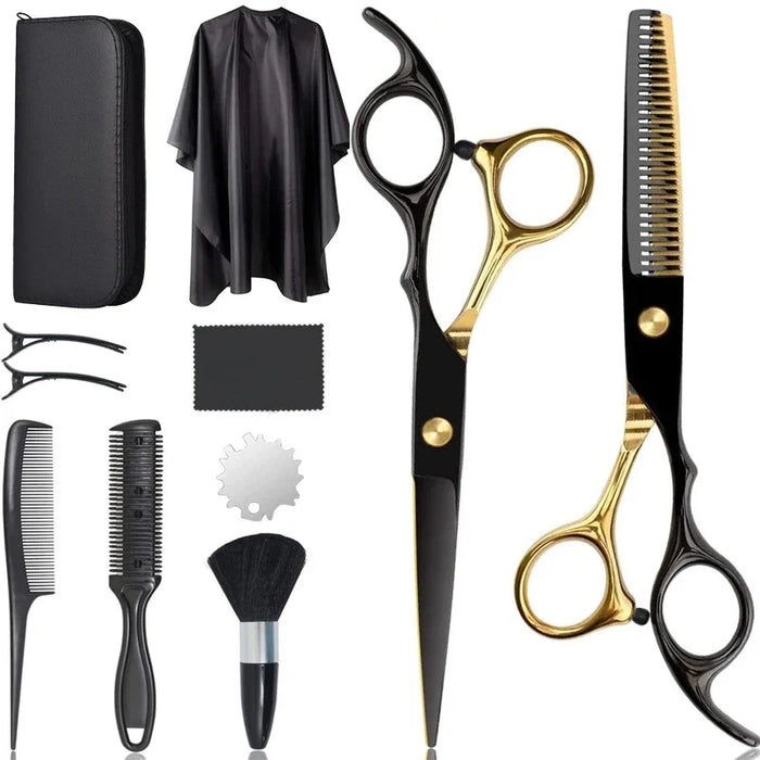 Hair Scissors Set Professional Barber Scissors Stainless Steel Scissors Hair Tools Hairdressing Hair Cutting Thinning Shears