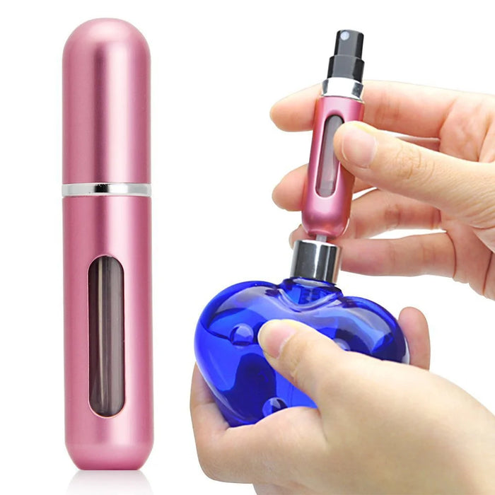 5Pcs/Set Travel Perfume Bottle Refillable Portable Mini Atomizer Spray Refill Bottle Women Pocket Dispenser Cologne Sprayer 5ml