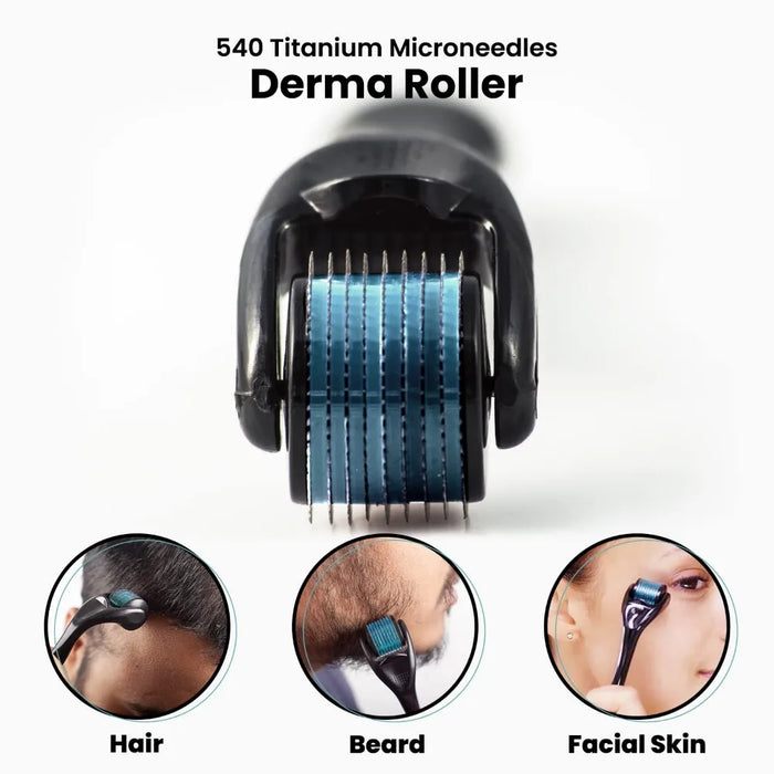 540 Facial Body Hair Growth Massage Roller for Skin Beard 0.25mm 0.3mm Micro Face Roll Tool Cosmetic Tools Beauty Accessories