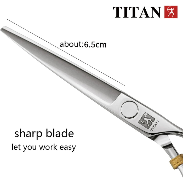 free shipping titan  Professional barber tools hair scissor